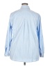 Foxcroft Stripes Blue Long Sleeve Button-Down Shirt Size 18 - photo 2