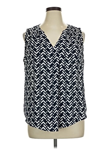 Roz & Ali Sleeveless Blouse (view 1)