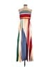 Assorted Brands 100% Polyester Color Block Tan Ivory Cocktail Dress Size 10 - photo 1