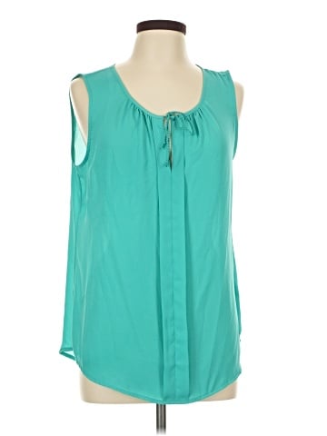 Rose + Olive Sleeveless Blouse (view 1)