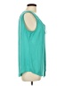 Rose + Olive 100% Polyester Teal Sleeveless Blouse Size L - photo 4