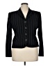 Carlisle 100% Acetate Stripes Black Blazer Size 14 - photo 1