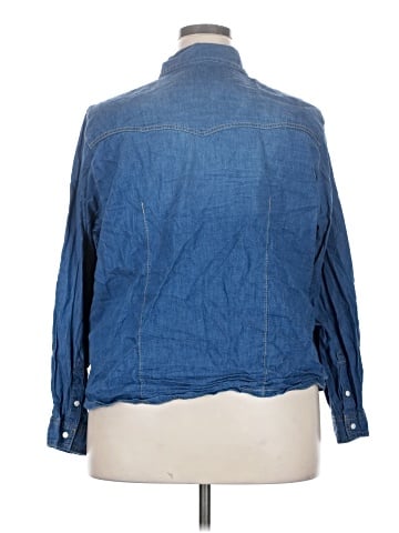 New Look Long Sleeve Button-Down Shirt (view 2)