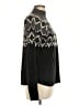 Title Nine Chevron-herringbone Black Turtleneck Sweater Size L - photo 4