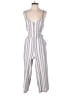 As U Wish 100% Polyester Stripes White Jumpsuit Size S - photo 1