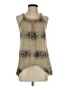 Amisu Tan Sleeveless Blouse Size XS - photo 1