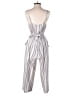 As U Wish 100% Polyester Stripes White Jumpsuit Size S - photo 2