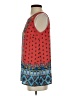 Lucy & Laurel 100% Polyester Red Sleeveless Blouse Size S - photo 5