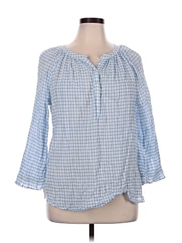 Chaps 3/4 Sleeve Blouse (view 1)