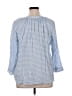Chaps Blue 3/4 Sleeve Blouse Size XL - photo 2