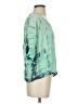 Splendid 100% Rayon Tie-dye Teal Short Sleeve Blouse Size S - photo 4