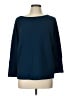 Spense Blue 3/4 Sleeve Top Size L - photo 1