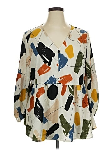 BLOOMCHIC 3/4 Sleeve Blouse (view 1)