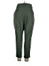 On 34th Solid Green Linen Pants Size 14 - photo 2