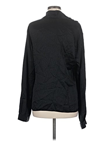 Elie Tahari Long Sleeve Silk Top (view 2)