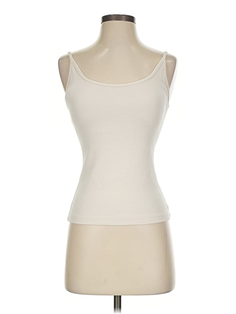 Pre-owned Ogl Tank Top Ivory Strapless Neckline Tops