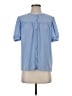 Ann Taylor Blue Short Sleeve Blouse Size S - photo 1
