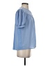 Ann Taylor Blue Short Sleeve Blouse Size S - photo 4