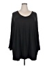 Roaman's Black 3/4 Sleeve Top Size 24W - photo 1