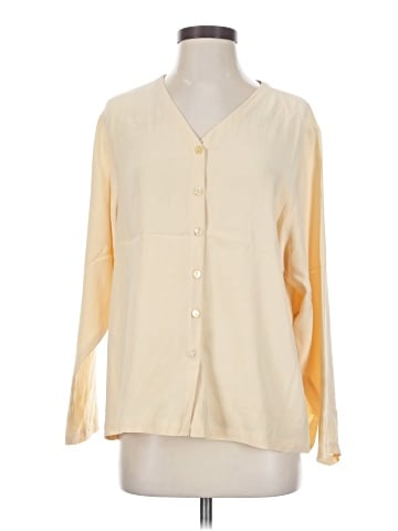 Eileen Fisher Long Sleeve Silk Top (view 1)