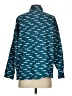 Hanna Andersson 100% Cotton Print Teal Long Sleeve Button-Down Shirt Size XS - photo 2
