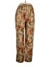 Unbranded 100% Silk Print Gold Silk Pants Size 14 - photo 1