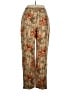 Unbranded 100% Silk Print Gold Silk Pants Size 14 - photo 2