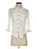 Marine Layer Ivory 3/4 Sleeve Button-Down Shirt Size XS - photo 1