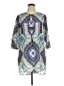 Valerie Stevens 100% Polyester Print Blue Casual Dress Size XL - photo 1