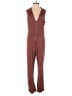 Ginger G. Solid Brown Jumpsuit Size M - photo 1
