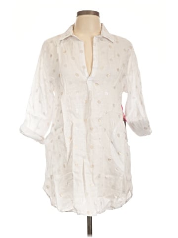 For Cynthia 3/4 Sleeve Button-Down Shirt (view 1)