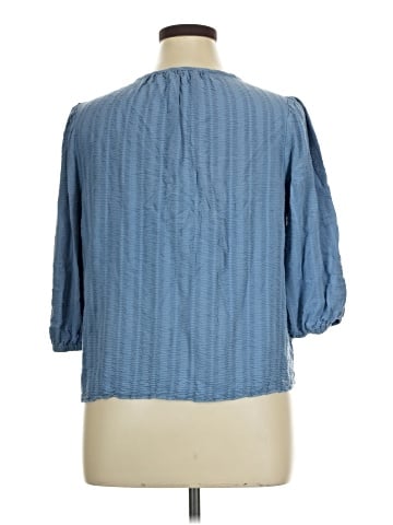 Como Blu 3/4 Sleeve Blouse (view 2)