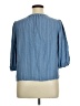 Como Blu 100% Rayon Blue 3/4 Sleeve Blouse Size 1X - photo 2
