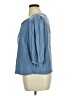 Como Blu 100% Rayon Blue 3/4 Sleeve Blouse Size 1X - photo 5