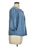 Como Blu 100% Rayon Blue 3/4 Sleeve Blouse Size 1X - photo 4