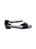 Manolo Blahnik 100% Leather Black Brown Sandals Size EU 39 1/2 - photo 1