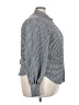 Chaps 100% Polyester Houndstooth Gray Long Sleeve Blouse Size XXL - photo 4