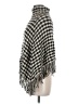 Big Buddha 100% Acrylic Houndstooth Gray Poncho One size - photo 5