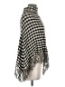 Big Buddha 100% Acrylic Houndstooth Gray Poncho One size - photo 4