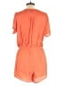 Grace Elements 100% Polyester Solid Orange Romper Size L - photo 2