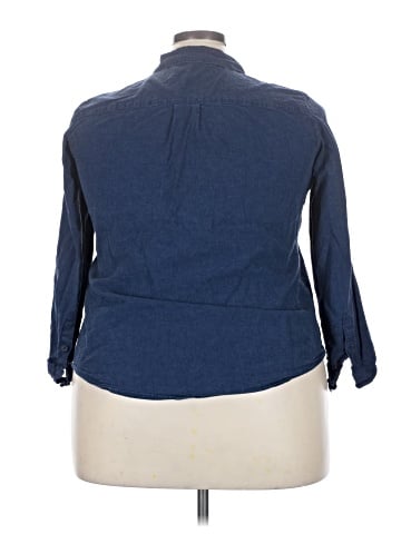 Liz Claiborne 3/4 Sleeve Button-Down Shirt (view 2)