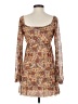 Originality Floral Brown Casual Dress Size S - photo 2