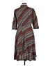 North Style Stripes Gray Casual Dress Size 12 - photo 2