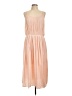 Gap 100% Polyester Solid Tan Casual Dress Size L - photo 1