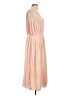 Gap 100% Polyester Solid Tan Casual Dress Size L - photo 4