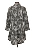 Peck & Peck Argyle Gray 3/4 Sleeve Blouse Size S (estimated) - photo 2