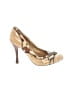 Naughty Monkey Animal Print Tan Heels Size 6 - photo 1