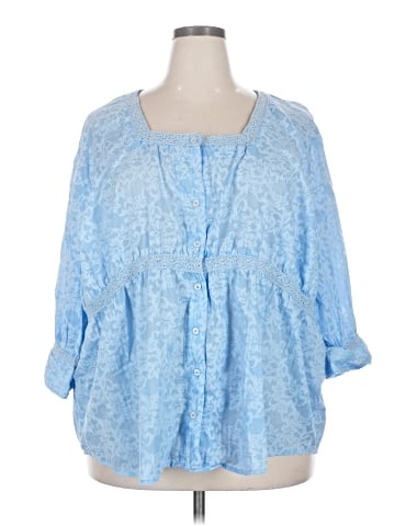 Liz & Me 3/4 Sleeve Blouse (view 1)