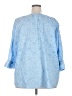 Liz & Me Blue 3/4 Sleeve Blouse Size 2X - photo 2