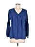 Rod's 100% Polyester Blue Long Sleeve Blouse Size M - photo 1